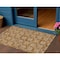 Homeroots 3' X 5' Copper And Beige Floral Washable Indoor Outdoor Area Rug 595979 - alternate 1