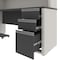 Bestar L Shaped Desk L-Shape Desk, 70.9" D X 65.9" H, 71.1" W X Melamine, Slate/Sandstone 93886-59 - alternate 4