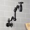 Kingston Brass Wall Mount Pot Filler Faucet, Matte Black KS2100CG - alternate 6