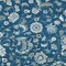 Homeroots 10' X 14' Navy Blue Ivory And Gray Floral Washable Indoor Outdoor Area Rug 597835 - alternate 7