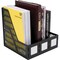 Advantus 3compartment MagazineLiterature File, Black AVT34091 - alternate 3