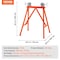 Vevor VEVOR Pipe Stand with Roller Head 2500 LBS Load for 2-36 inches Pipes 45# Steel 1110A - alternate 7