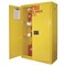 Securall Hazardous Waste Can Storage Cabinet, 45 Gallon, 2 Shelves, 43 in W x 65 in H x 18 in D, Yellow W1045 - alternate 1