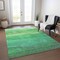 Homeroots 8' X 10' Green And Mint Green Abstract Washable Indoor Outdoor Area Rug 618145 - alternate 9