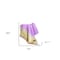 Homeroots Pink and Yellow Woven Acrylic Striped Throw Blanket With Fringe 534359 - alternate 5