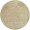 Homeroots 8' Salmon Fern Green And Beige Round Floral Medallion Washable Indoor Outdoor Area Rug 616630 - alternate 4
