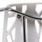 Leisuremod Modern Asbury Dining Chair with Chromed Legs, White, 4PK AC16W4 - alternate 5