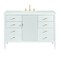 James Martin Vanities Myrrin 48in Vanity, Bright White w/ 3 CM Ethereal Noctis Silestone Top w/FreePower Wireless Charger 485-V48-BW-FENC - alternate 1