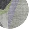 Homeroots 8' Sage Green And Charcoal Round Abstract Washable Indoor Outdoor Area Rug 582886 - alternate 6
