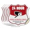 Signmission 24 Hour Surveillance Shield Sign Video S, 4 inch X 4 inch, Vinyl Decal, 5PK SHI-D-5PACK-4-348 - alternate 1