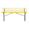 Leisure Craft Bench/Back, Ingroud Mount, 8ft., Yellow B8WBIG-YELLOW - alternate 1