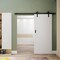 Yssoa Miibox 8ft, Fit 40in Wide Door Panel I Shape Hanger Sliding Barn Roller Hardware Kit, Smooth HIROLLDOOR01STEEL8B - alternate 7