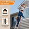 Wrightmaster 11 ft. Aluminum Multi-Position Ladder w/ Wheels and Stabilizer Bar, 330 lbs. Load Capacity, Orange ZOR-11FT-OR - alternate 5