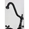 Kingston Brass Two-Handle Wall Mount Bridge Kitchen Faucet, Matte Black KS1240PKX - alternate 6