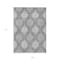 Homeroots 9' X 12' Gray Silver And Charcoal Ikat Washable Indoor Outdoor Area Rug 589156 - alternate 8