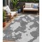 Homeroots 5' X 8' Gray And Ivory Abstract Washable Indoor Outdoor Area Rug 614540 - alternate 1