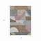Homeroots 5' X 8' Brown Ivory And Mauve Geometric Washable Indoor Outdoor Area Rug 616731 - alternate 9