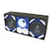 Deejay Led Loaded Box w/Two Despacito Heavy Duty 8-in Woofers One Horn and w/Two Bullet Tweeters BLUE TBH8BLUE - alternate 1