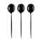 Smarty Had A Party Solid Black Moderno Disposable Plastic Dessert Spoons (480 Spoons), 480PK 9330-BTSP-CASE - alternate 8