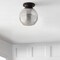 Jonathan Y Atlas 7.75" Metal/Glass LED Flush Mount, Mercury Silver/Oil Rubbed Bronze JYL7443B - alternate 8