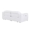 Homeroots 76in White and Silver Italian Leather Power Reclining Loveseat 720519 - alternate 8