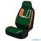 Coverking UNIVERSAL ULTISUEDE SEAT COVER DESIGNER 1PC, UNIVERSITY OF MIAMI GREEN, ELA069 USCSELA069 - alternate 1