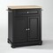 Crosley Alexandria Wood Top Portable Kitchen Island/Cart KF30021ABK - alternate 1