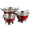 Oster Metaline 3 Pack Round Asian Colander, Metallic Red 109496.03 - alternate 3