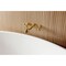 Kingston Brass Two-Handle Wall Mount Tub Faucet, Brushed Brass KS5027AX - alternate 5