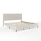 Martha Stewart Britta King Upholstered Platform Bed w/Rounded Headboard, Piped Detailing/Cushioned Sderails, Beige TW-3WDB01-K-BG-MS - alternate 9