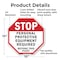 Signmission Stop Personal Protective Equipment, 10 Inch X 10 Inch, Aluminum Metal Signs OC-A-10-122 - alternate 4