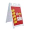 Signmission 1-2 Price, A-Frame & 2 Decals Installed, Heavy-Duty Plastic Frame SBHD-D-2436-1-2 Price - alternate 1