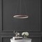 Jonathan Y Brice 15.75" Modern Contemporary Metal Round Dimmable Integrated LED Pendant, Matte Pink JYL7202B - alternate 11