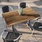 Flash Furniture Commercial All-Weather 48x30 Natural HPL Tabletop with Silver T Bases ST-REC3048-NAT-T0522S-GG - alternate 5