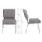 Flash Furniture Fabric Church Chair, Gray XU-CH0221-GY-SV-GG - alternate 8