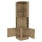 Homeroots 18in Natural Corner Bar Cabinet With Eleven Shelves 488499 - alternate 6
