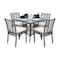 Panama Jack Outdoor Panama Jack Graphite 5-Piece Side chair Dining Set with Cushions PJO-1601-GRY-5DS-CUSH - alternate 1