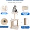 Simple Deluxe FluffyDream Cat Tree Tower for Large Indoor Cat with Sisal Covered Scratching Post, 31.8 Inches Sma GLN1PTTREESCRACH24W01 - alternate 6