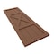 Ekena Millwork True Fit PVC Center X-Board Farmhouse Fixed Mount Shutters, Burnt Toffee , 12W x 48H, PR TFP107FH12X048BT - alternate 11