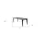 Homeroots 71" Gray And Black Ceramic And Solid Wood Drop Leaf Dining Table 488515 - alternate 4