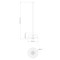 Z-Lite Valencia Texture White 1 Light Pendant 623P16-TXWH - alternate 7