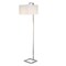 Homeroots 68" Nickel Floor Lamp With White Frosted Glass Rectangular Shade 523419 - alternate 7