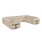 Homeroots Beige Italian Leather Power Reclining U Shaped Eight Piece Corner Sectional With Console 634683 - alternate 13