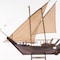 Homeroots 27" Wood Brown Solid Wood Hand Painted Dhow Medium Model Boat 401942 - alternate 5