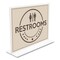 Deflecto Anti-Glare Stand Up Double Sided Sign Holder, 8.5 x 11, Clear 879301 - alternate 1