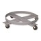 Pucel Steel Drum Dolly, 30-1/2 inOverall Diameter, 4 in Floor Clearance, Rubber Casters, Light Blue 82-R - alternate 1
