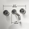 Vigo Cass Two Handle Wall Mount Bathroom Faucet in Brushed Nickel VG05007BN - alternate 5