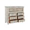 Homeroots 50" White Distressed Reclaimed Wood Open And Enclosed Storage Entertainment Center 522829 - alternate 6