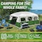 Wakeman 12 Person Large Camping Tent Tall Family Cabin Shelter w/ 2 Room Dividers, 6 Mesh Windows 75-CMP1202 - alternate 7