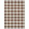 Homeroots 8' X 10' Brown And Beige Plaid Washable Indoor Outdoor Area Rug 595472 - alternate 7